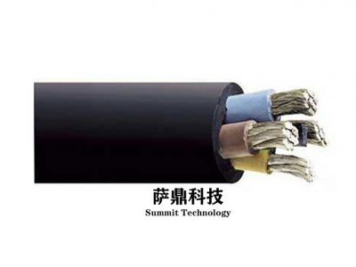 Rubber insulated fixed-laid cable